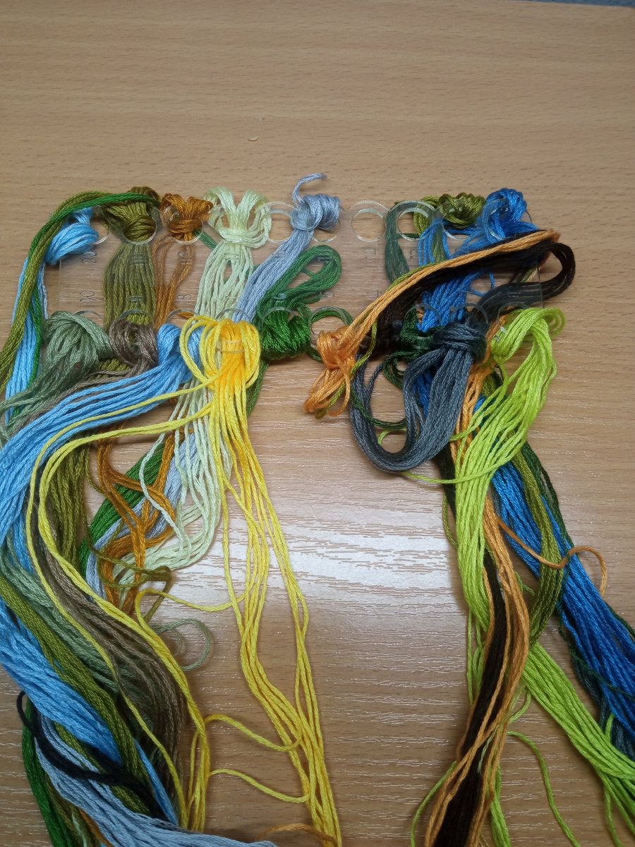 Ниточки которые я сама уже подбирала 