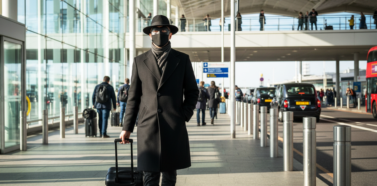 Выход их аэропорта Хитроу