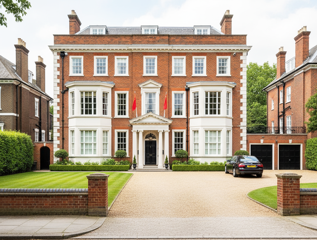 Дом Дзинь Тао в пригороде Лондона