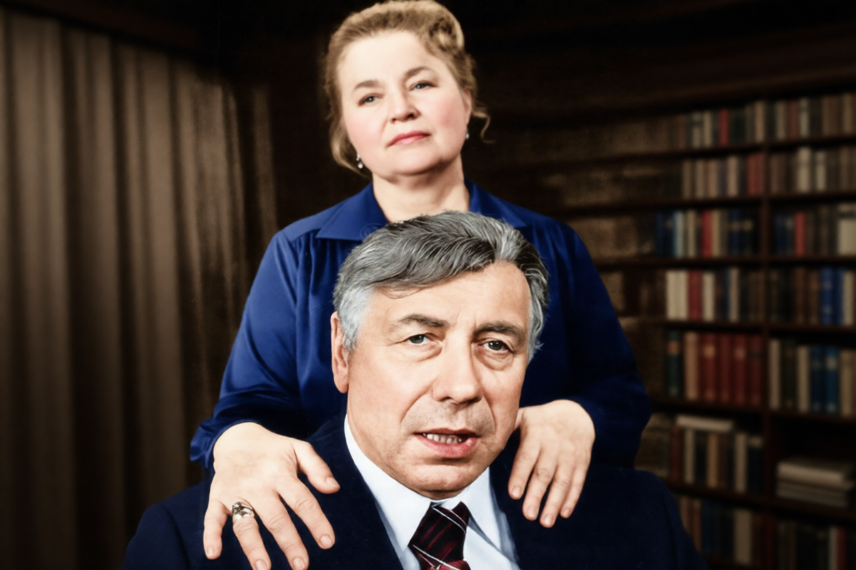 Анатолий Папанов с женой