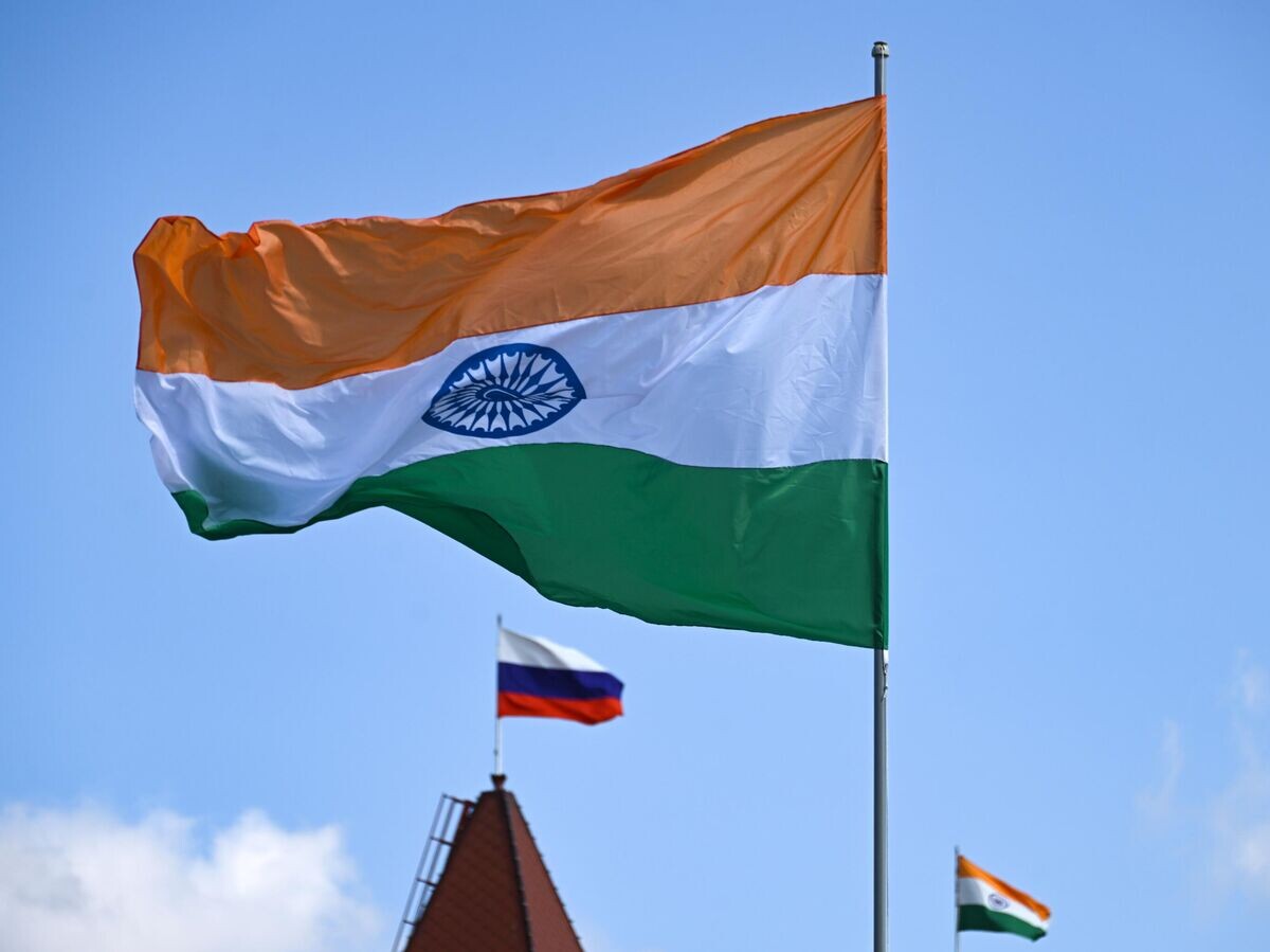    Флаги России и Индии | © РИА Новости / Кирилл Каллиников