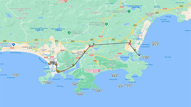 Маршрут автобуса № 28 на карте.