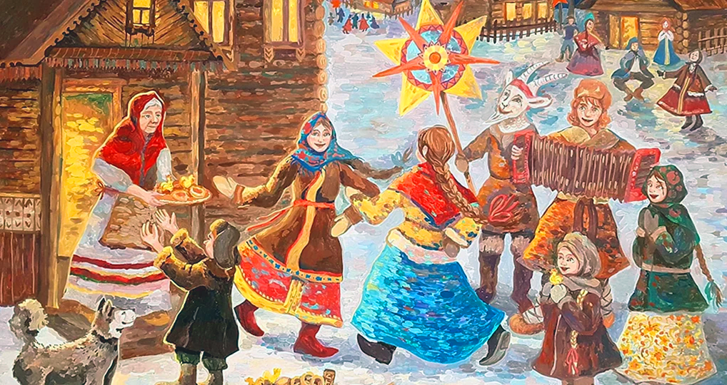 Магия зимних ночей: значение колядования обьединяющего поколения