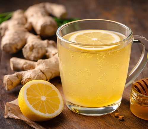     Имбирный чай поддержит иммунную систему. Фото: ChatGPT.