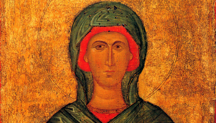 Св. Анастасия Узорешительница (фрагмент византийской иконы XV века). Фото: wikipedia.org