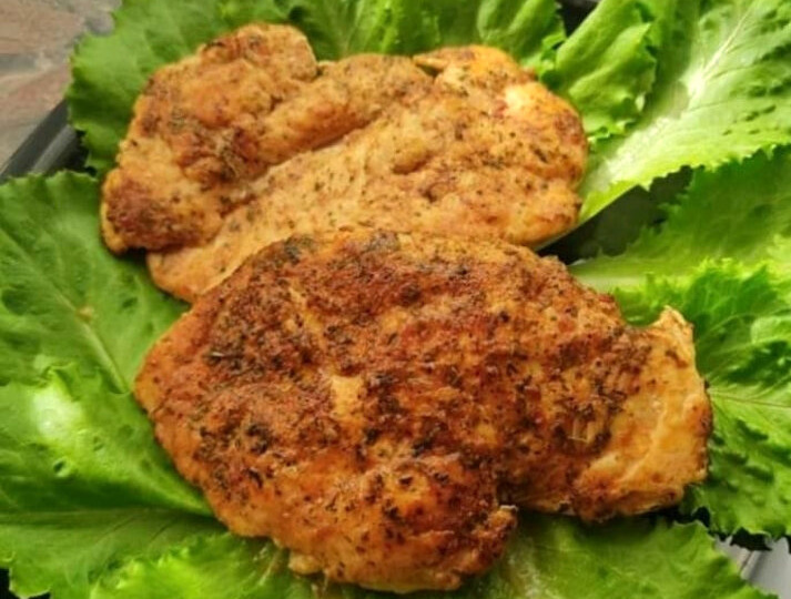 Отбивные из куриного филе, жаренные без масла