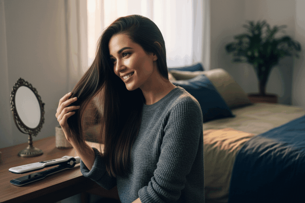    Выпрямление без вреда для волос: как паровая технология TELZEN спасает ваши локоны от ломкости TELZEN