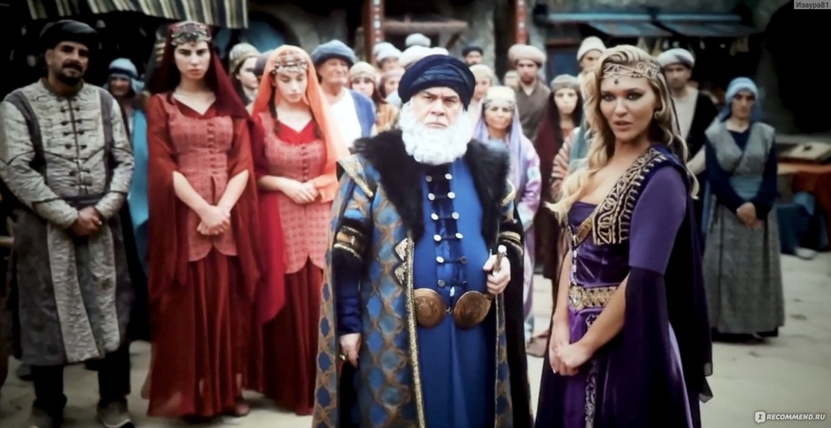 Кадр из к/ф "Холоп. Великолепный век". Турецкий султан и "все, все, все