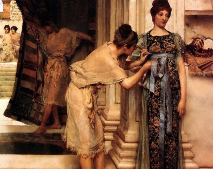 После сауны, Сэр Лоуренс Альма-Тадема, 1890 год. 