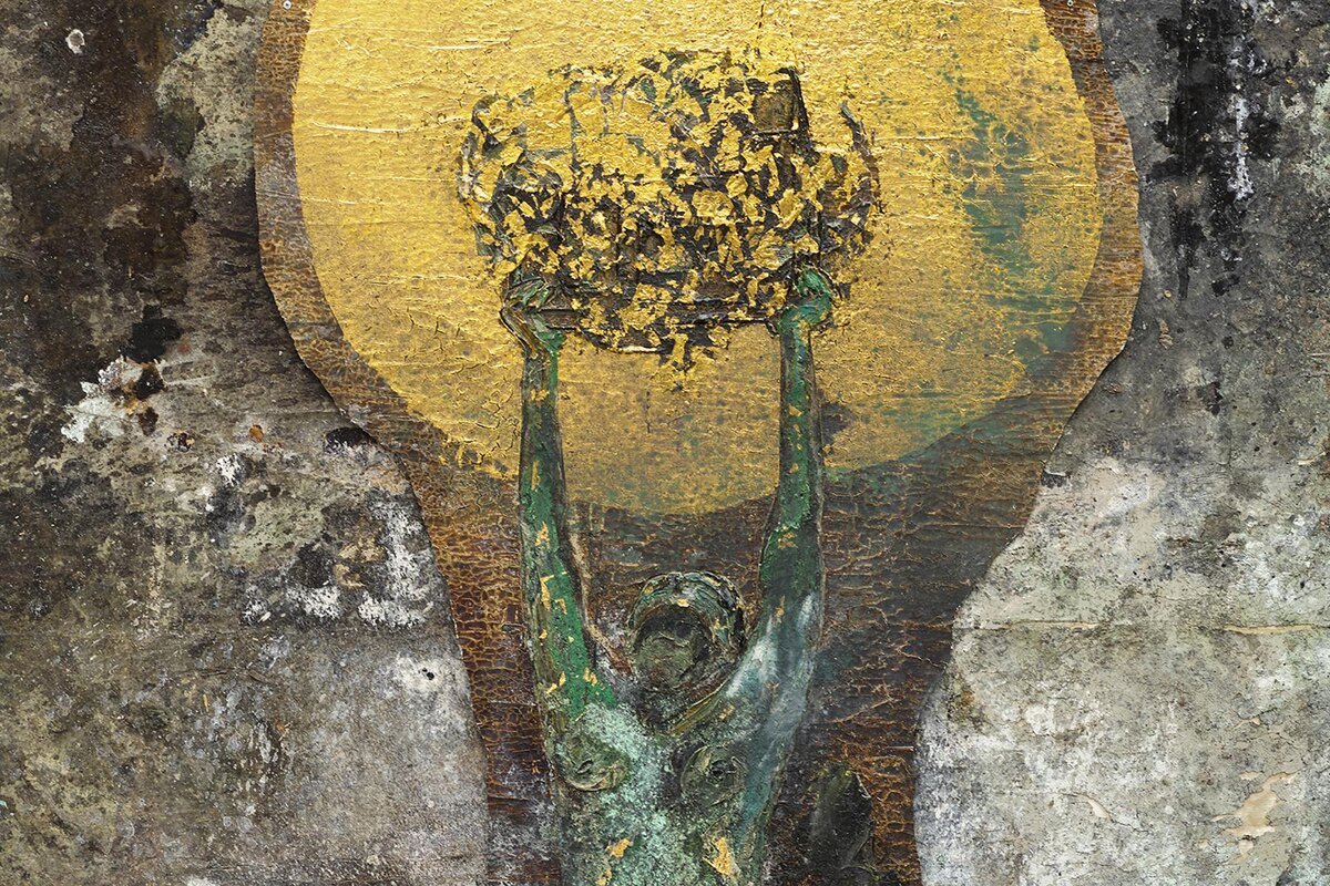 Palazzo Reale, Милан📷Ансельм Кифер, «Алхимик» (фрагмент)