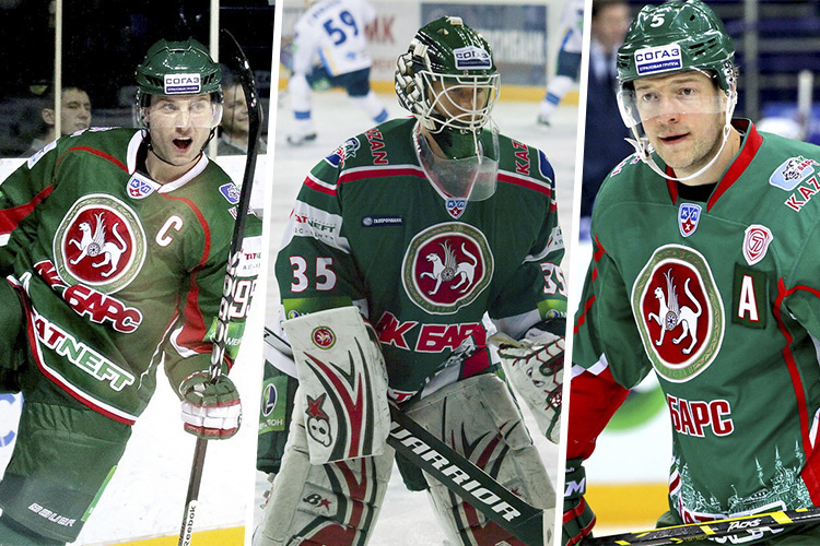    Алексей Морозов, Петри Веханен и Илья Никулин (слева направо).   
Фото: ak-bars.ru