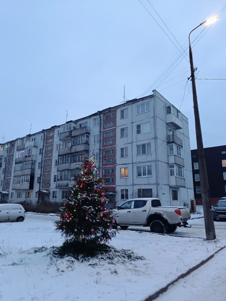 Новый год в поселке Калинина