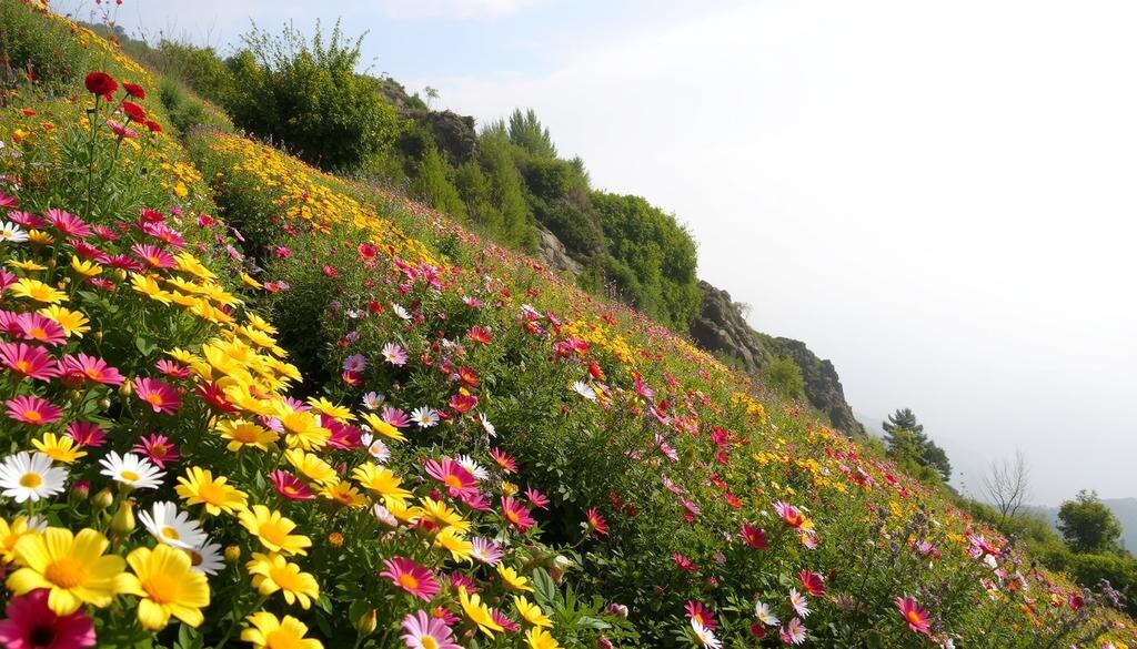    Изображение, показывающее разнообразие цветов, но без желтого