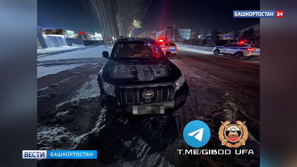    В уфимском Нагаево водитель внедорожника врезался в электроопору: мужчина госпитализирован