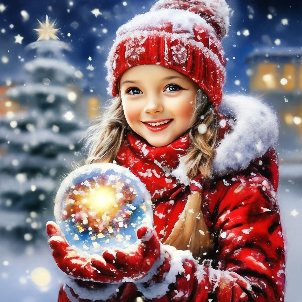 Ещё одна красивая Новогодняя открытка вам от меня