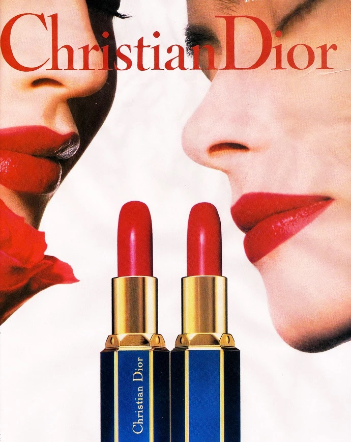    Реклама губной помады Rouge a Levres, Christian Dior, 1989