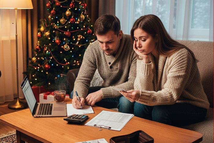 Как не разориться в новогодние праздники — подборка советов. Обложка © Gemini Nano Banana