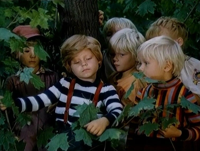 Кадр из фильма «Незнайка с нашего двора» (1983). Скриншот.