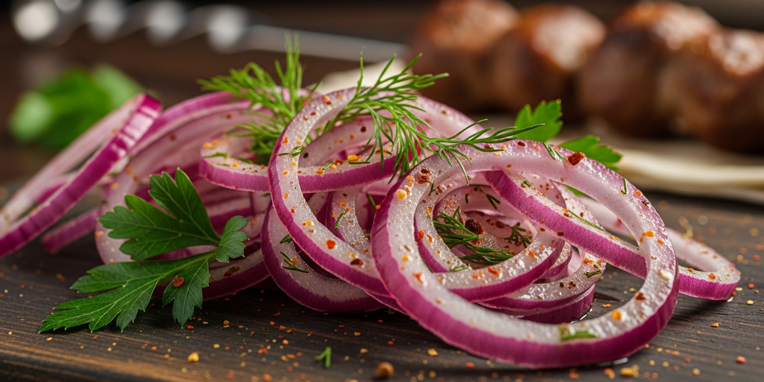 Маринованный лук к шашлыку