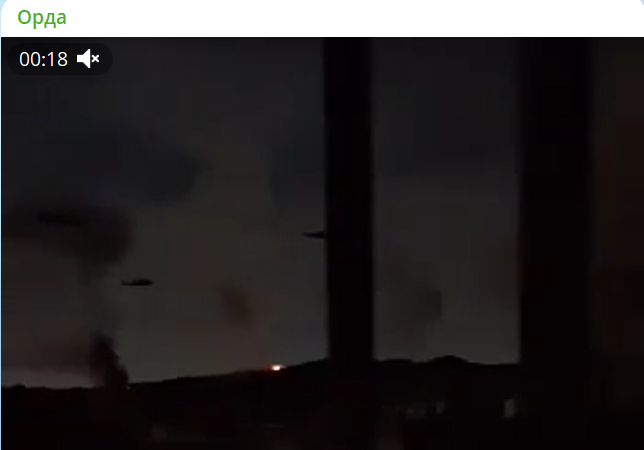 Скрин видео в тг-канале "Орда"