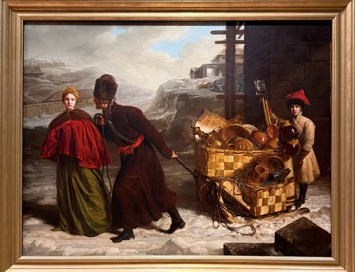 Жиль-Поль Барбье, «Семья горшечника, везущая товар на рынок»,1817 год. Из собрания Государственной Третьяковской галереи