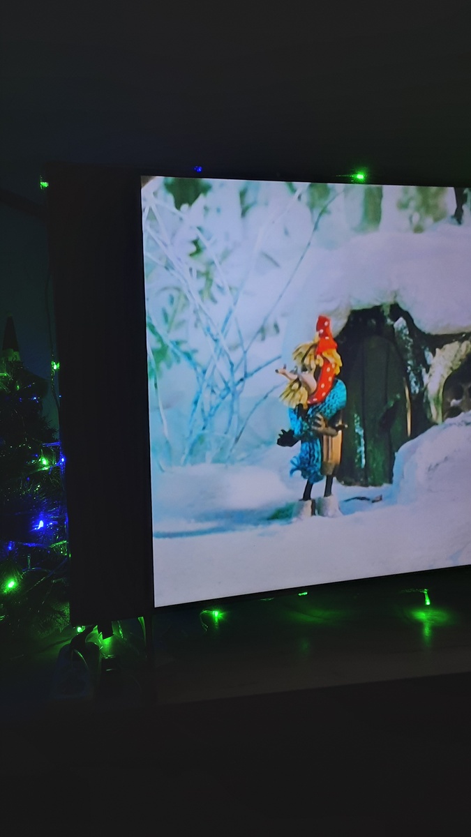 Кадр из новогоднего мультика.