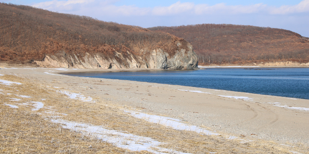 Декабрь на Японском море. Залив Владимира.