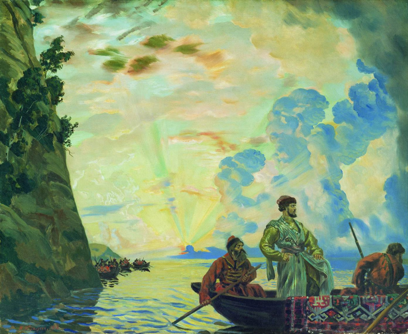 Картина Бориса Кустодиева "Степан Разин"