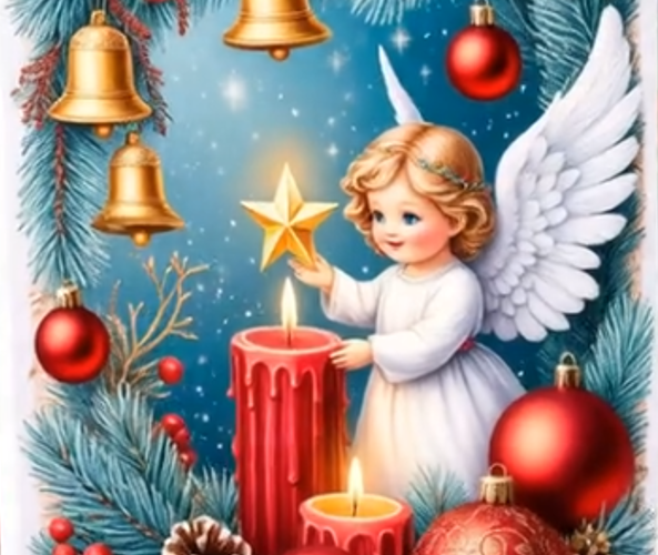 Тайный ангел для домочатцев. Картинка автора в нейросети