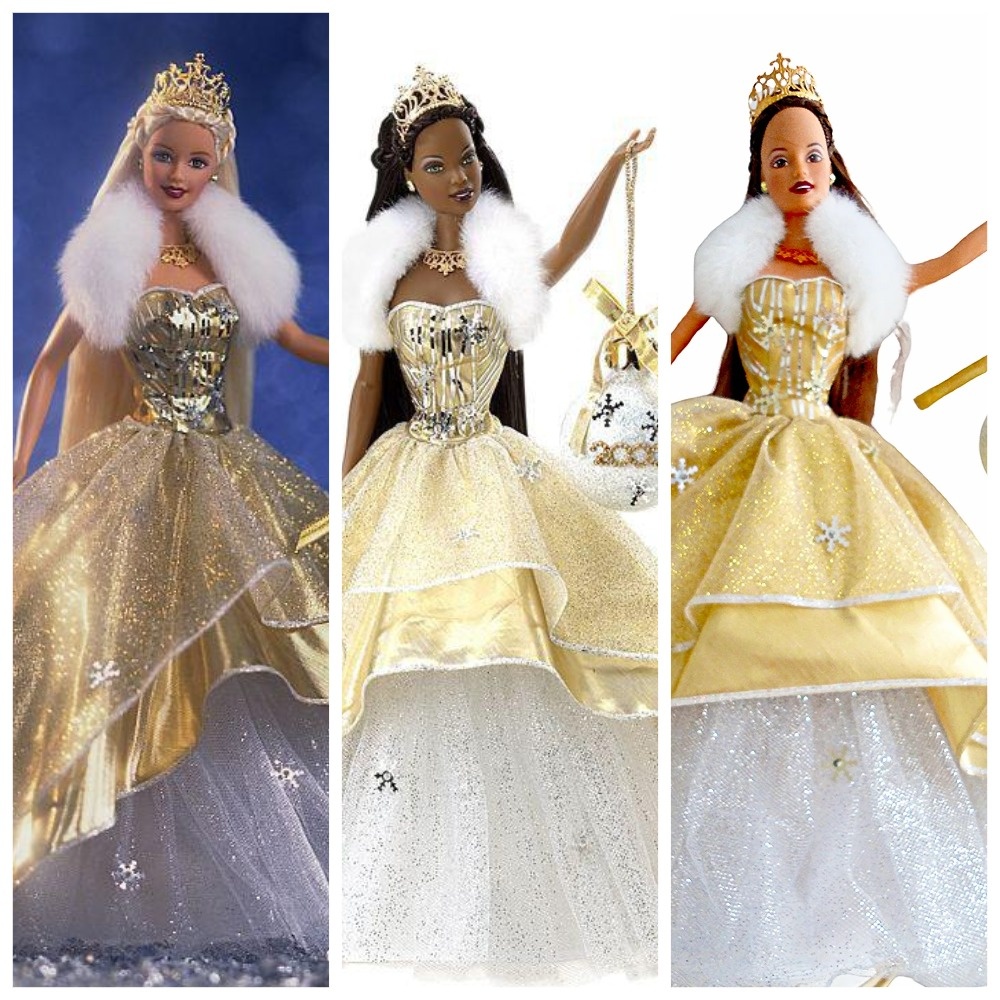 2000 Holiday Celebration Barbie Collection Dolls, Mattel