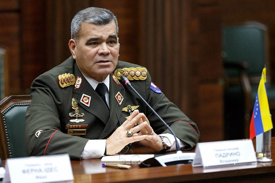    Министр обороны Венесуэлы Лопес опубликовал видео из бункера. Фото Алексей Ерешко/пресс-служба Минобороны РФ/ТАСС