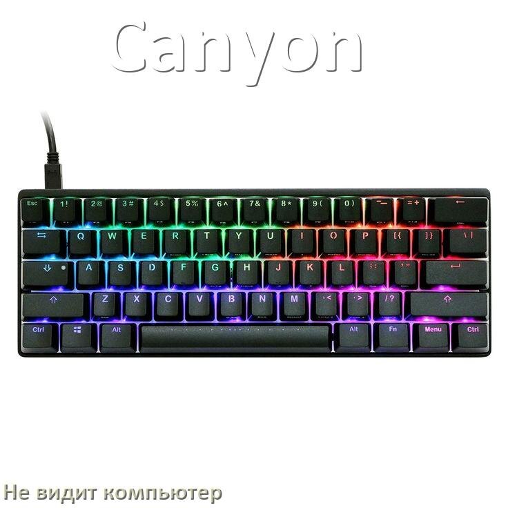 
Компьютер не видит клавиатуру Canyon и не подключается по USB и Bluetooth