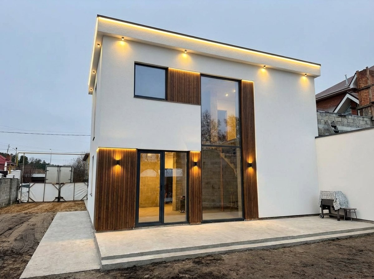 Панорамное остекление частного дома . 