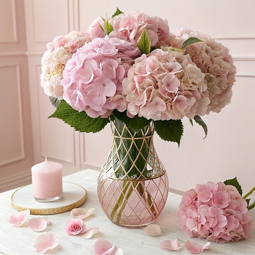    Цветы розового цвета — гортензии Кристина Борунова