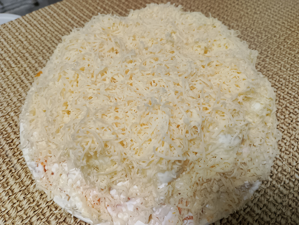 Салат «Сугробы»: зимняя сказка на вашем столе! Фото 📷 автора.