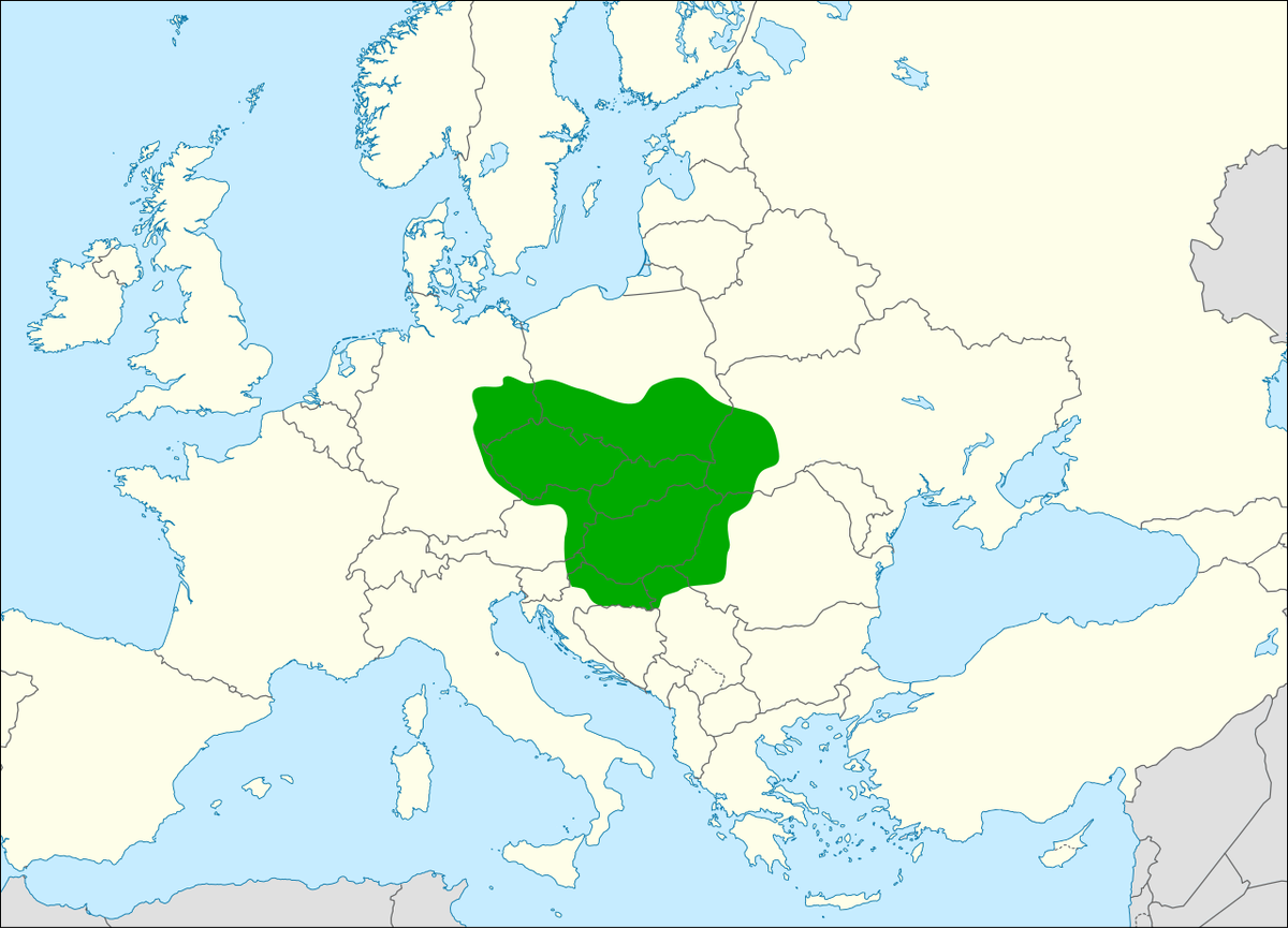 Великая Моравия на современной карте