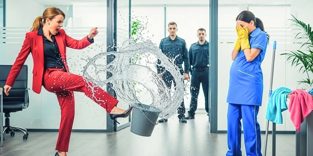 ВАЛИ ОТСЮДА, ДЕРЕВЕНЩИНА! ТВОЁ МЕСТО В ХЛЕВУ, А НЕ В МОЁМ ОФИСЕ! — КРИЧАЛА НАЧАЛЬНИЦА, УВОЛЬНЯЯ БЕРЕМЕННУЮ УБОРЩИЦУ. НО ЧЕРЕЗ ГОД ОНА УЗНАЛА