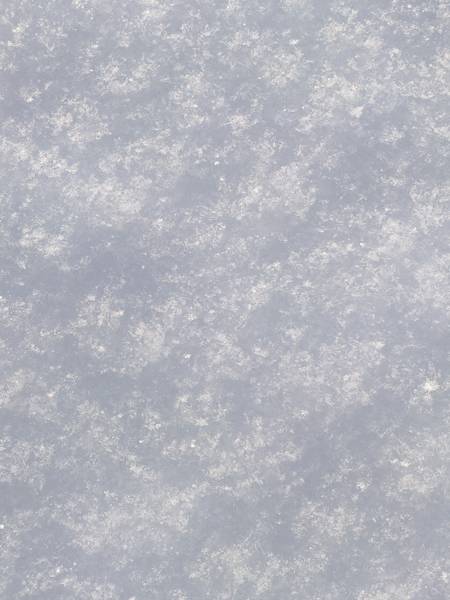 Вы такой снег, которые можно разложить на снежинки, видели в городе? 