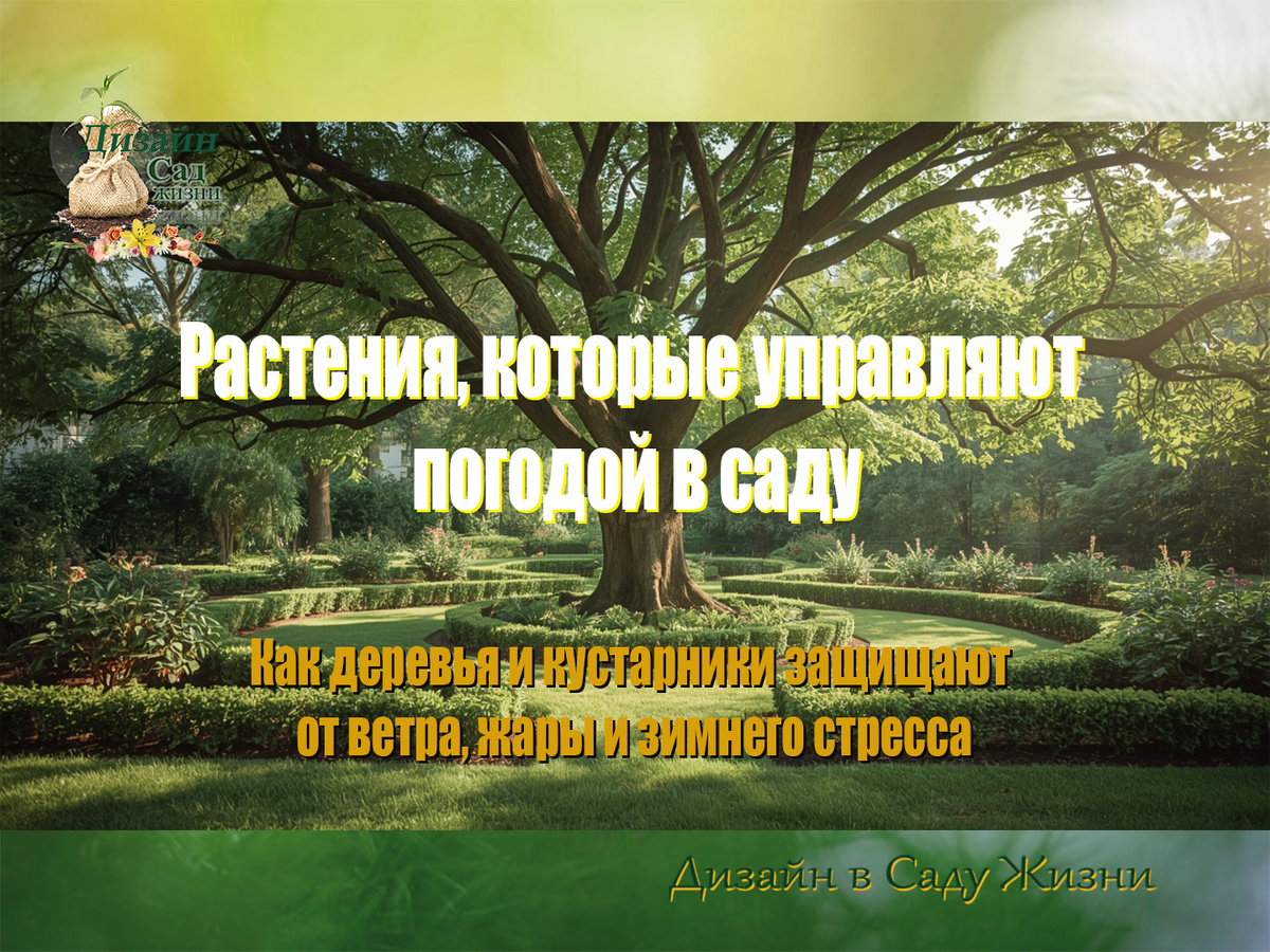 Как деревья и кустарники создают свой микроклимат и помогают саду жить комфортнее