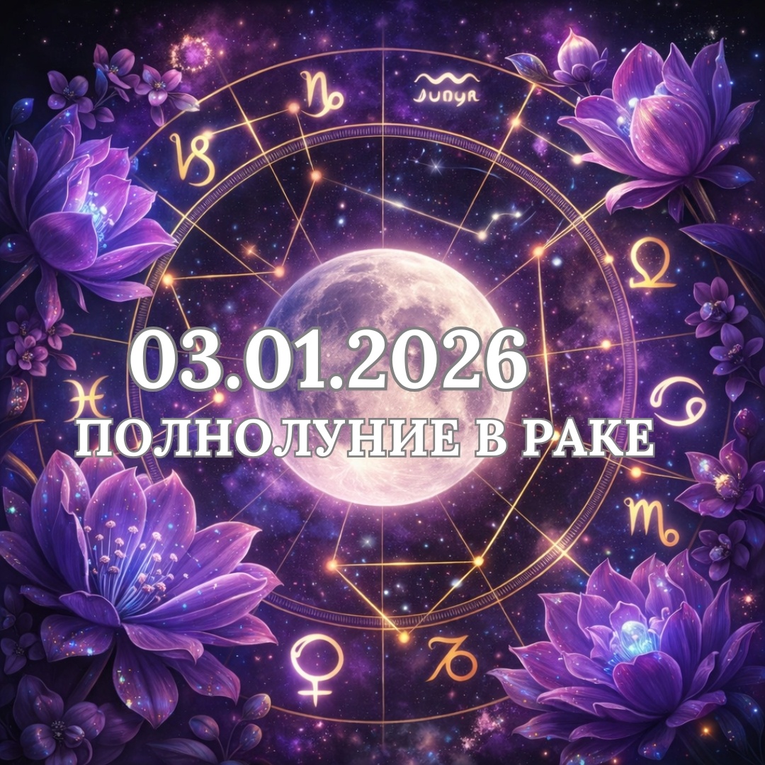 Полнолуние 03.01.2026 Астроразбор. Астролог Екатерина Юдина