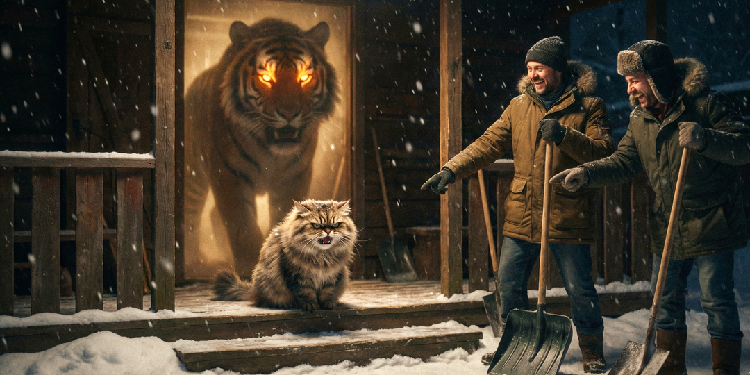 «Наследники выгнали старого кота на мороз, чтобы продать дом. Но ночью они услышали рев, от которого поседели»…