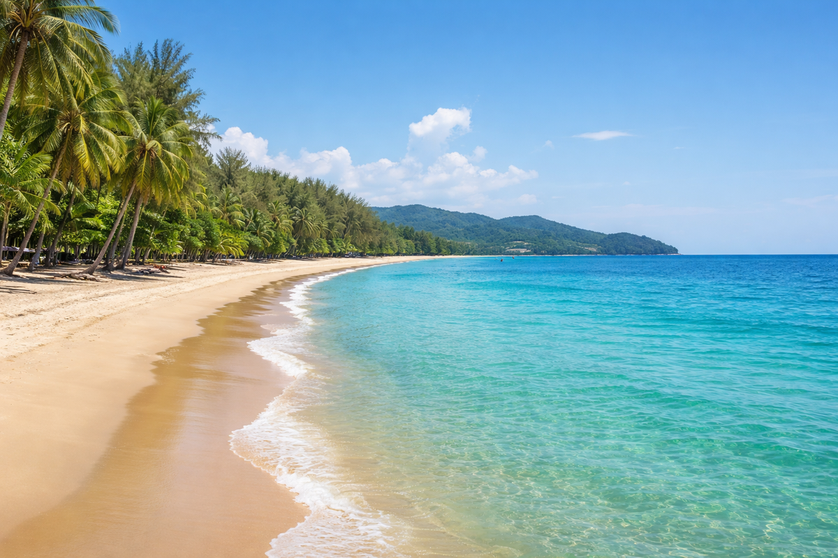 общий вид пляжа Банг Тао