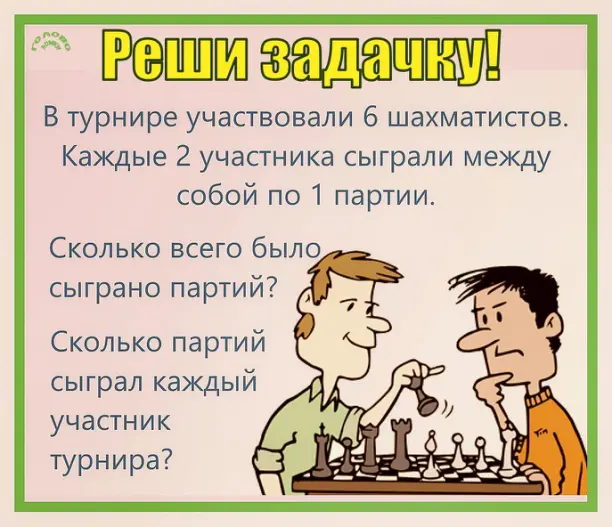 ♟️ Шахматная задачка: посчитай партии за 2 минуты!