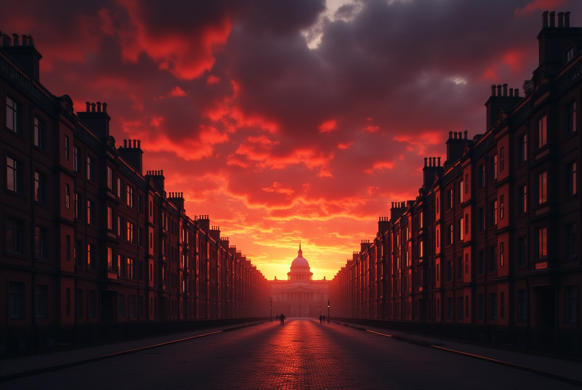 Закат солнца в Лондоне