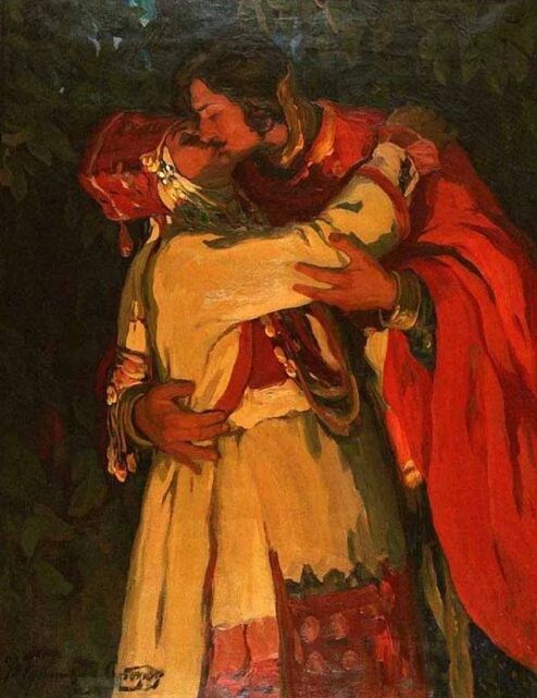 Горюшкин-Сорокопудов Иван Силыч (1873-1954). Поцелуй. 1910.