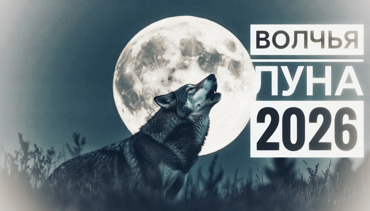 Волчья луна полнолуние 3 января 2026 года