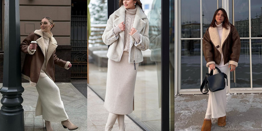 Носим короткую верхнюю одежду с юбками и платьями: стильные идеи