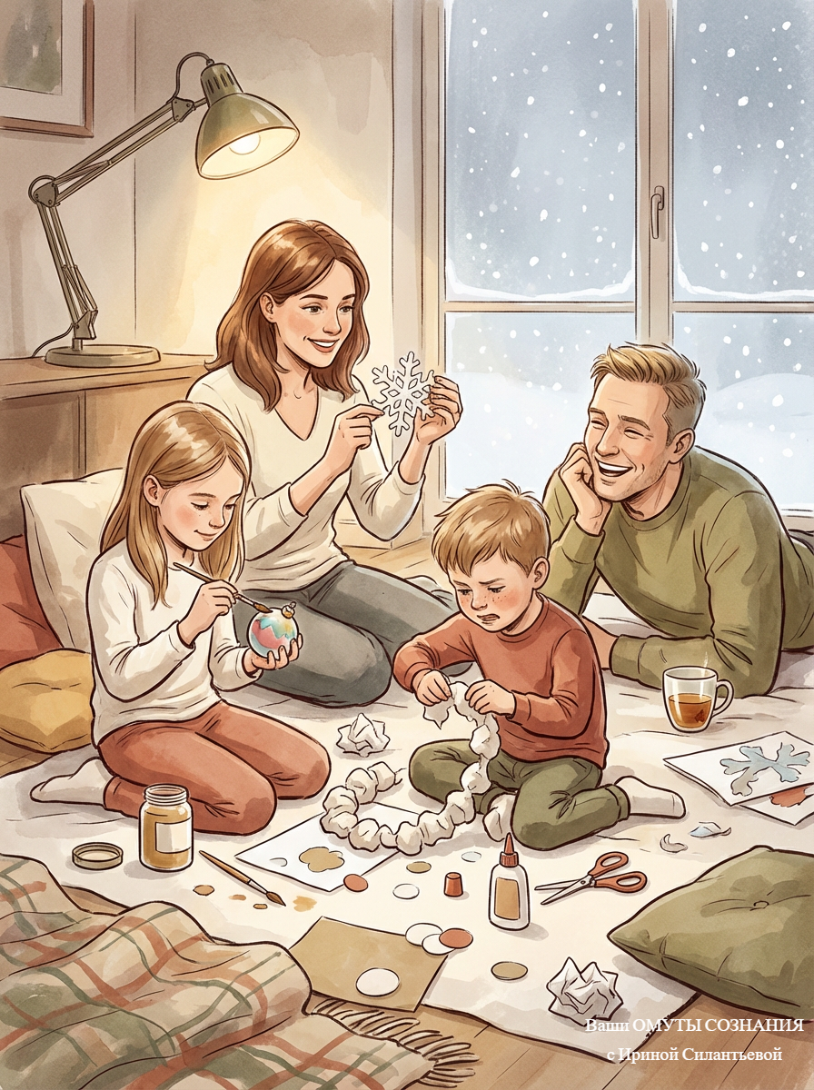 Неровные снежинки и тёплые разговоры — вот из чего складывается уют