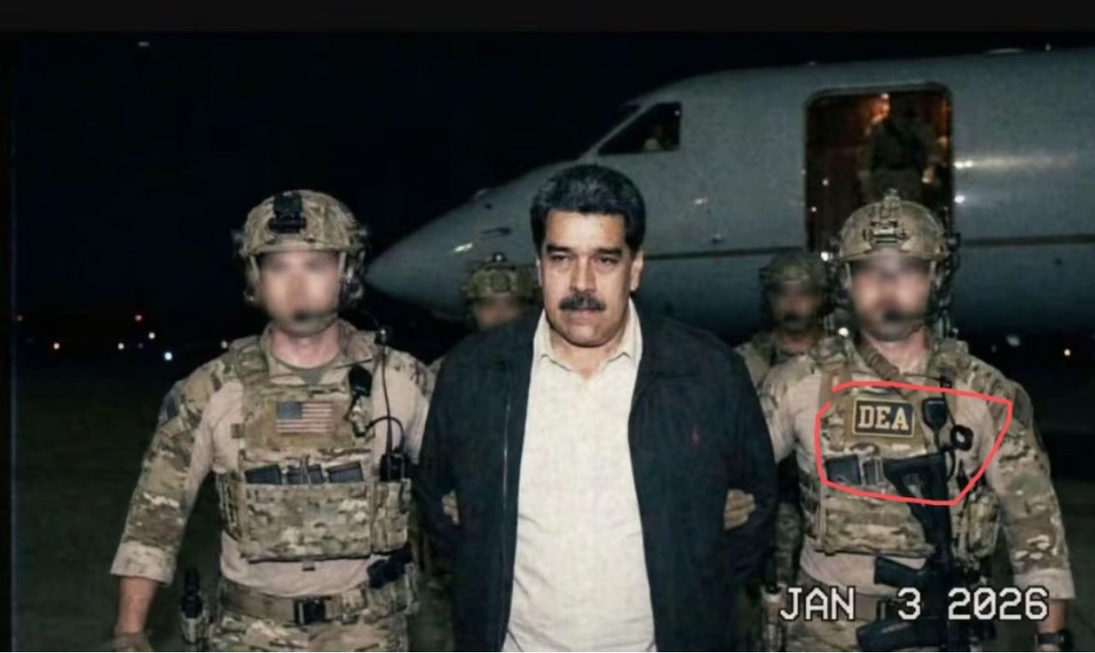 По мнению России и Китая это фейковое фото захвата Мадуро США