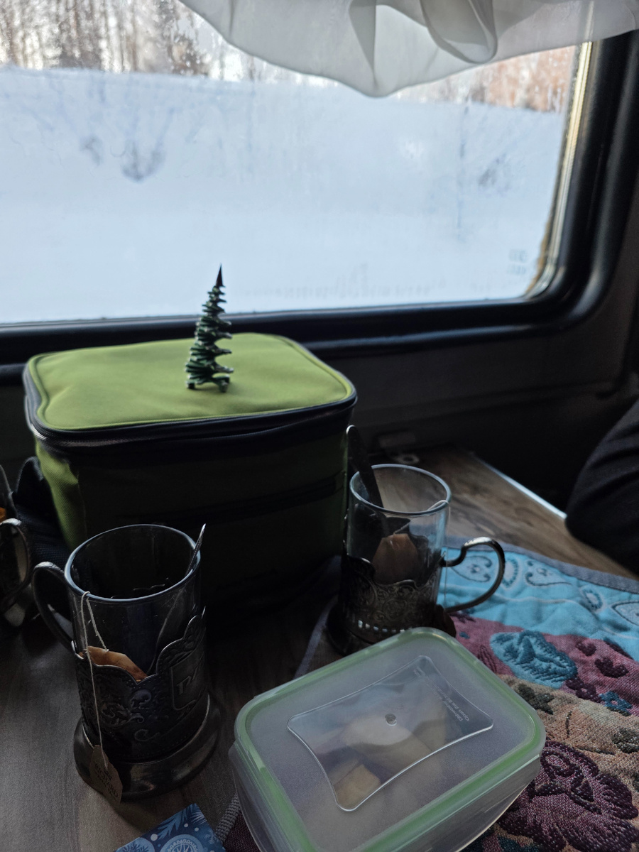 Наш завтрак в поезде